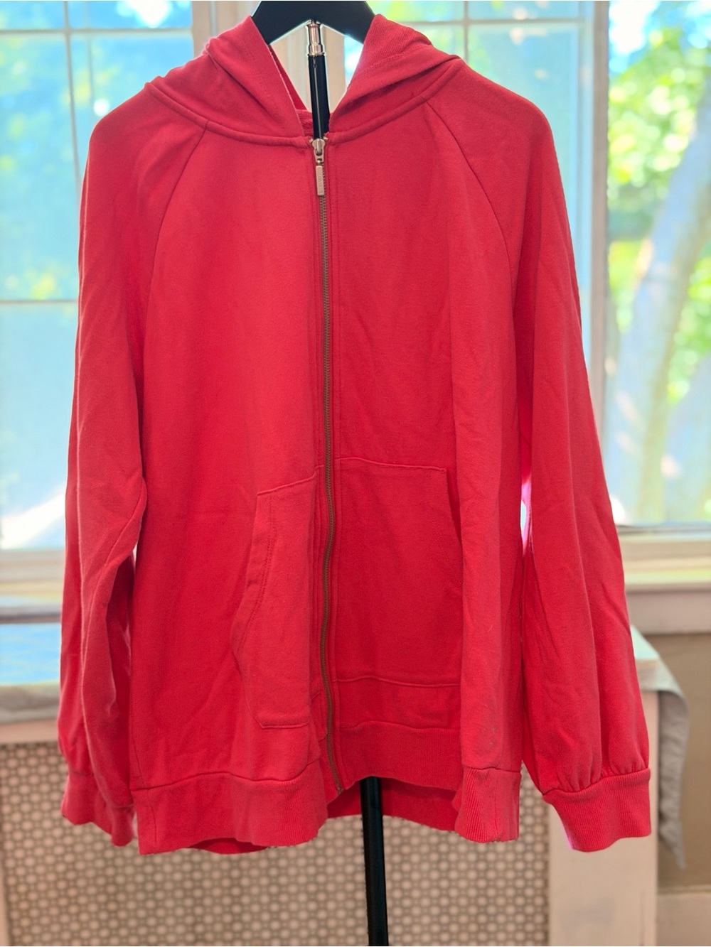 Livi Active Red Zip-Up Hoodie